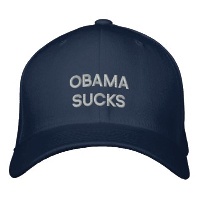 OBAMA SUGER den broderade hatten