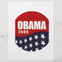 Obama T-tröja 2008 Full Färg Flygblad