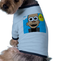 obama tecknad hund t-shirt