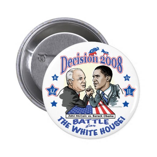 Obama vs McCain 2008 Nål