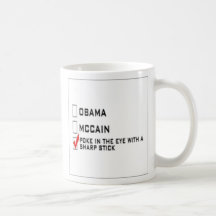 OBAMA VS MCCAIN VS EN PINNEKOPP MUGGAR
