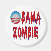 Obama Zombie Kylskåpmagneter