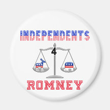 Oberoende $ Romney Kylskåpsnagnet
