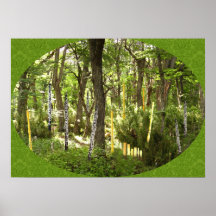 Oboe skog print