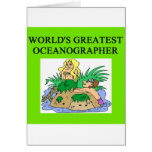 oceanographergåva hälsningskort