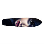 "Och nedgångar för en skugga på halva henne ansikt Skate Board Decks