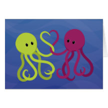 Octo kärlek hälsnings kort