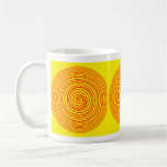 Oddisphere röd gul optisk illusion kaffe kopp