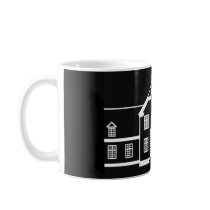 Oerumgaard mangårdsbyggnad - logo kaffe mugg
