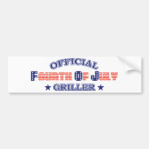 Officiell 4th av den Juli grilleren Bildekaler