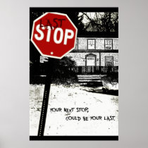 Officiell filmaffisch "för sist stopp"