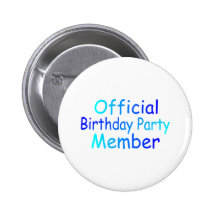 Officiell födelsedagsfestmedlem pins