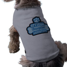 Officiell ockupationassistent djur tee shirt