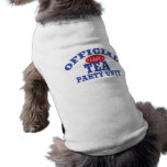 Officiell Teapartyenhet Hund T-shirts