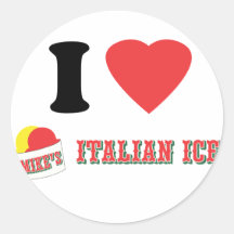 Officiellen "ÄLSKAR JAG MIKROFONENS ITALIENSKA IS" Klistermärken