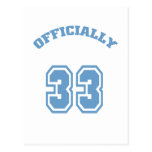 Officiellt 33 vykort