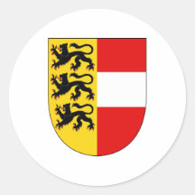 Officiellt Carinthia vapensköldÖsterrike symbol Rund Klistermärke