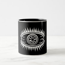 Öga Kaffe Koppar