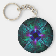 Ögaabstraktkonsten Keychain Nyckelringar