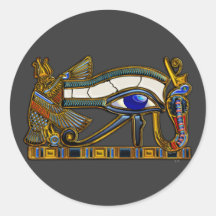 Ögat av Horus Rund Klistermärke