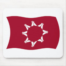 Oglala Lakota flagga Mousepad Mus Matta
