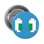 Ögon för PIXELManga grönt Knappar Med Nål