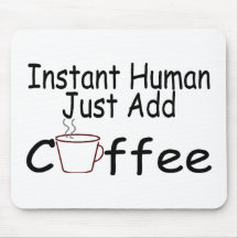Ögonblickmänniskan tillfogar precis kaffe mus mattor