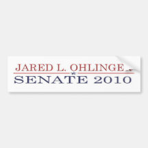 Ohlinger för senat bildekal