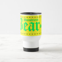 Oinskränkt björnutrymme kaffe mugg