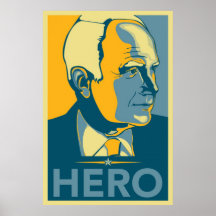 Okänd konstnär - "McCain hjälte ", Posters