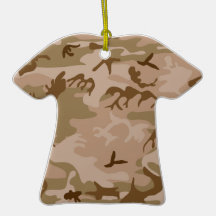 Öken Camo - brun kamouflage Jul Dekorationer