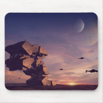 Ökenutpost - mousepad Sci-Fi musmattor