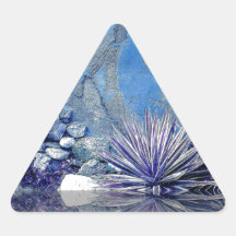 ÖKENVÄGG OCH MÅNG- OBJEKT FÖR TRÄDGÅRDSAMLING TRIANGLE STICKER