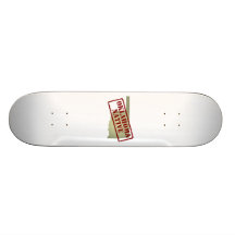 Oklahoma inföding som stämplas på karta skate board deck