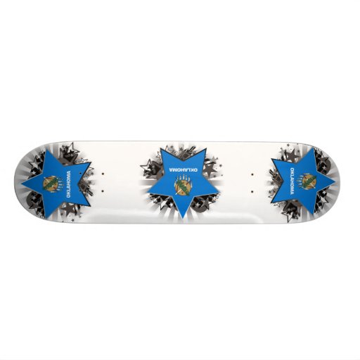 Oklahoma stjärna skateboard deck
