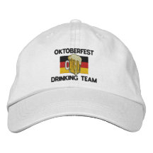 Oktoberfest som dricker det lag broderade locket broderade baseball kepsar