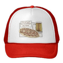 Öl & Pizza för frukosthatt Mesh Kepsar