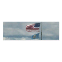 Old glory med South Dakota Visitkort Mallar