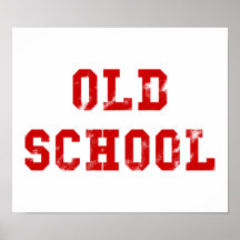 Old school affisch