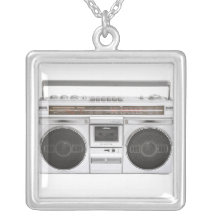 Old school Boombox radiosände Halsband