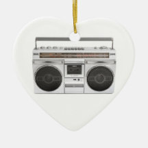 Old school Boombox radiosände Julgransdekorationer