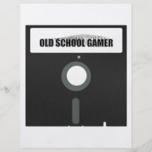 Old schoolGamer Flygblad Designs