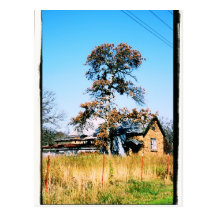 Old schoolhus vykort