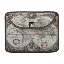 Old World Map 1630 Sleeve For MacBook Pro