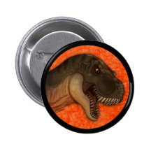 Olivgrön Tyrannosaurus Knapp Med Nål