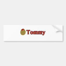 Olivgröna (jag älskar), Tommy Bildekal