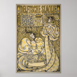 Olja för art nouveauDelftsche Slaolie Delft sallad Print