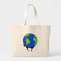 Olje- biobränsle för värld tote bags