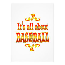 OM BASEBALL ANPASSNINGSBARA INBJUDNINGSKORT