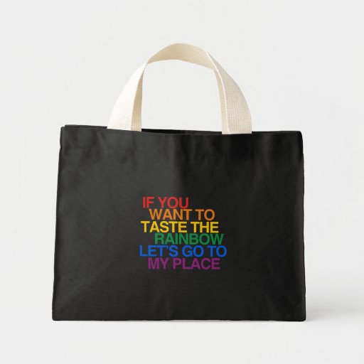 OM DU ÖNSKAR ATT SMAKA, L5AT REGNBÅGEN US GÅR TOTE BAGS